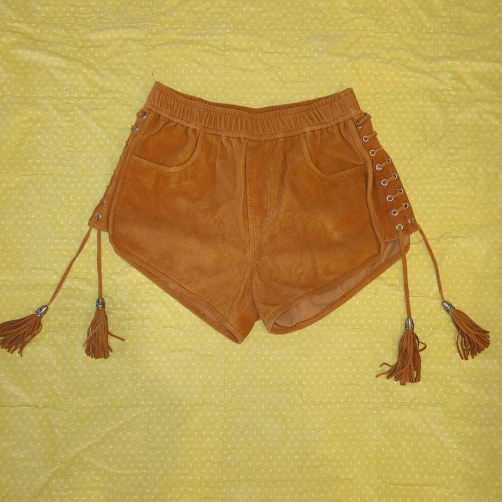 Rebecca Minkoff Suede Festive Short
